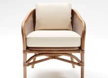 Rattan armchair — ownership certificate attached
