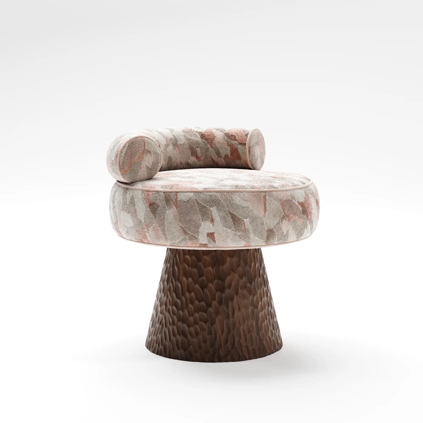 Armchair — 3-quarter angle showing material detail