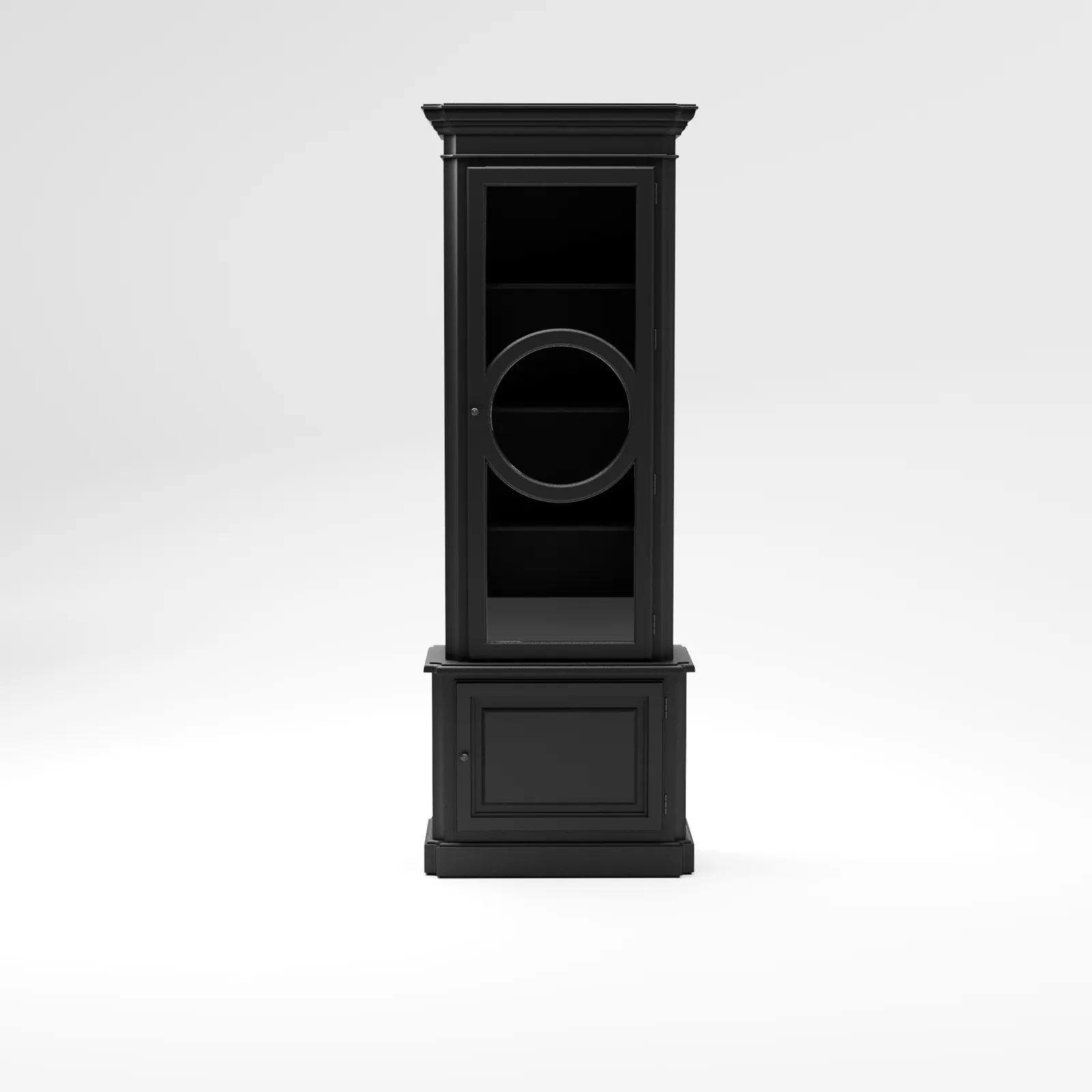 Black Lacquer Display Cabinet