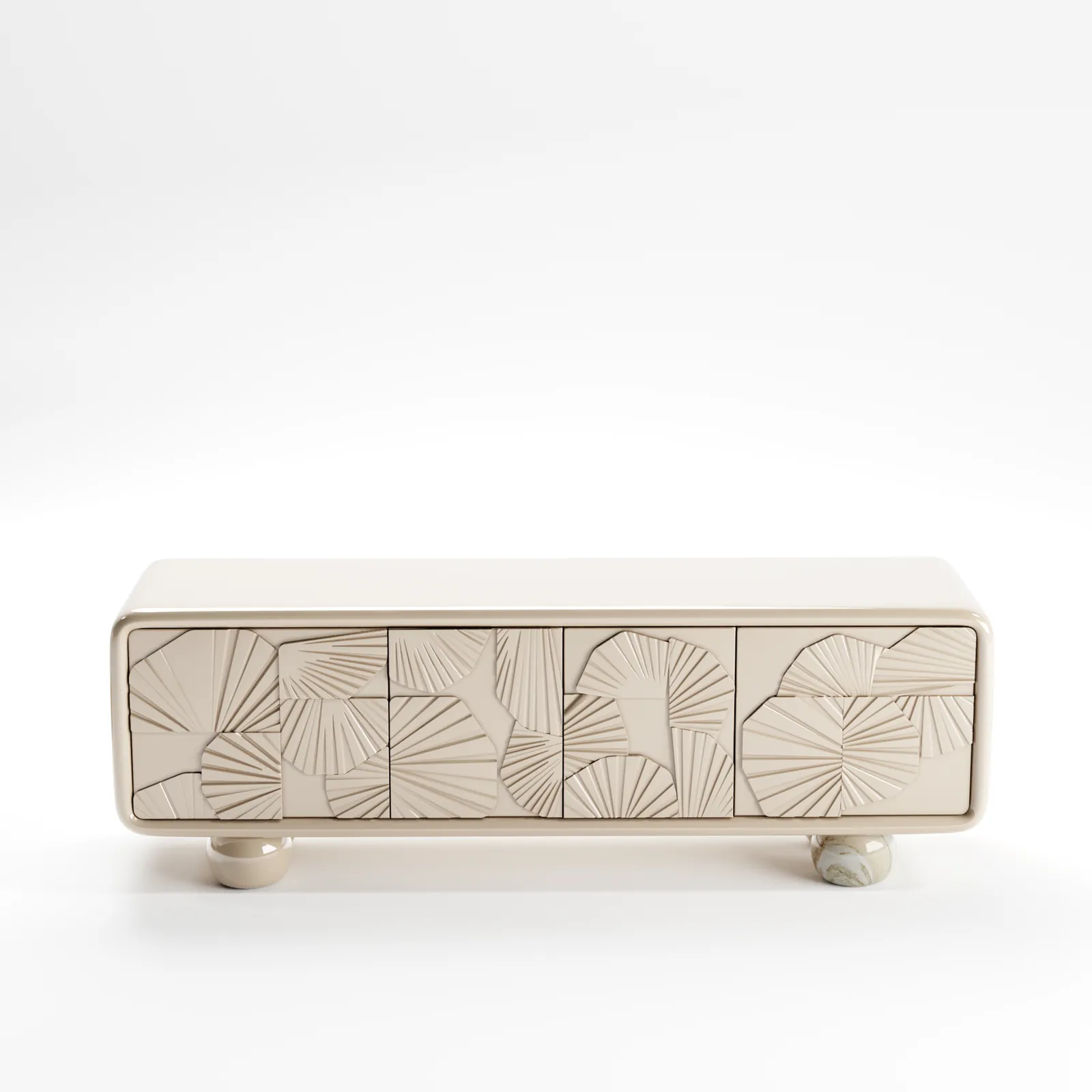 Carved Floral Sideboard