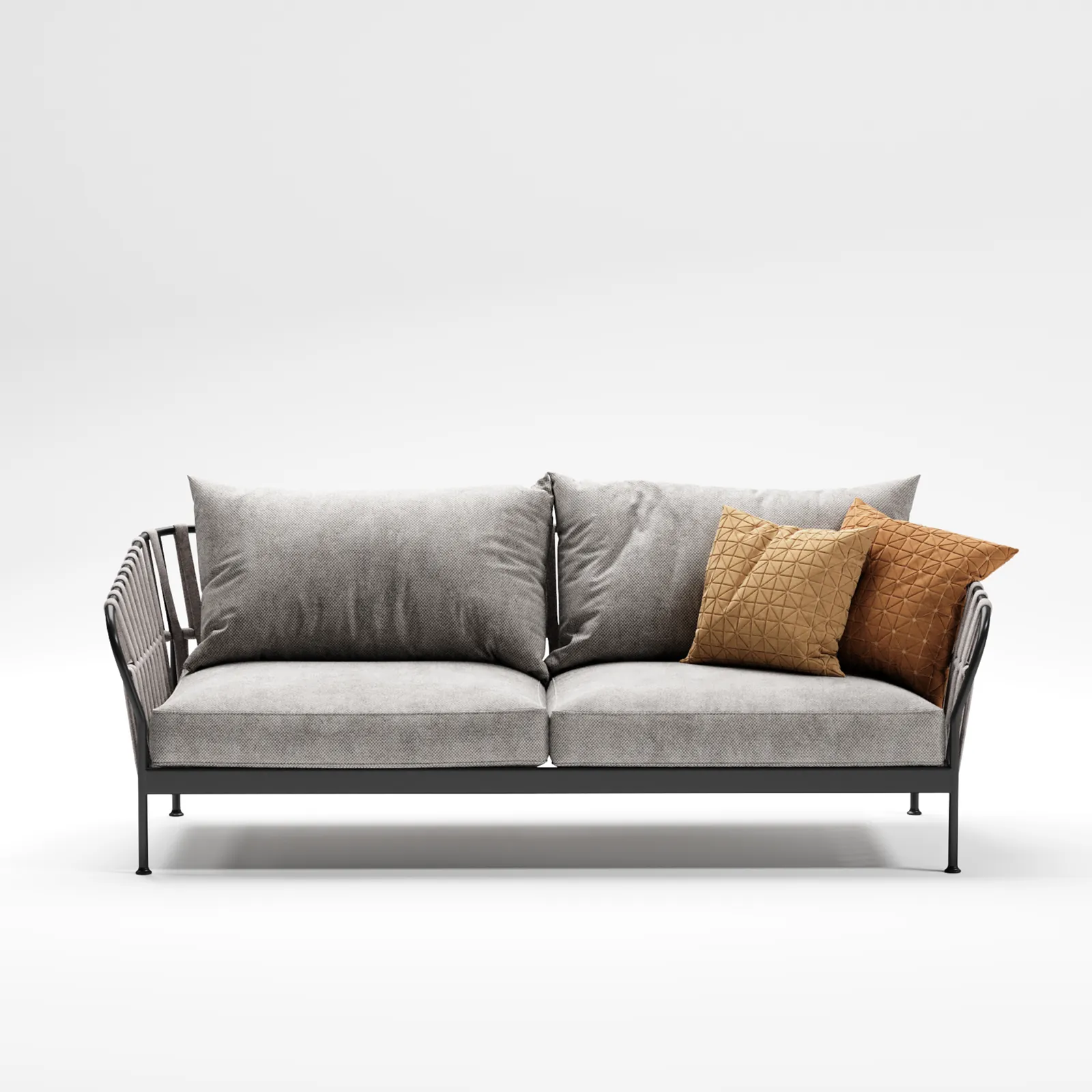 Charcoal Cord Outdoor Sofa