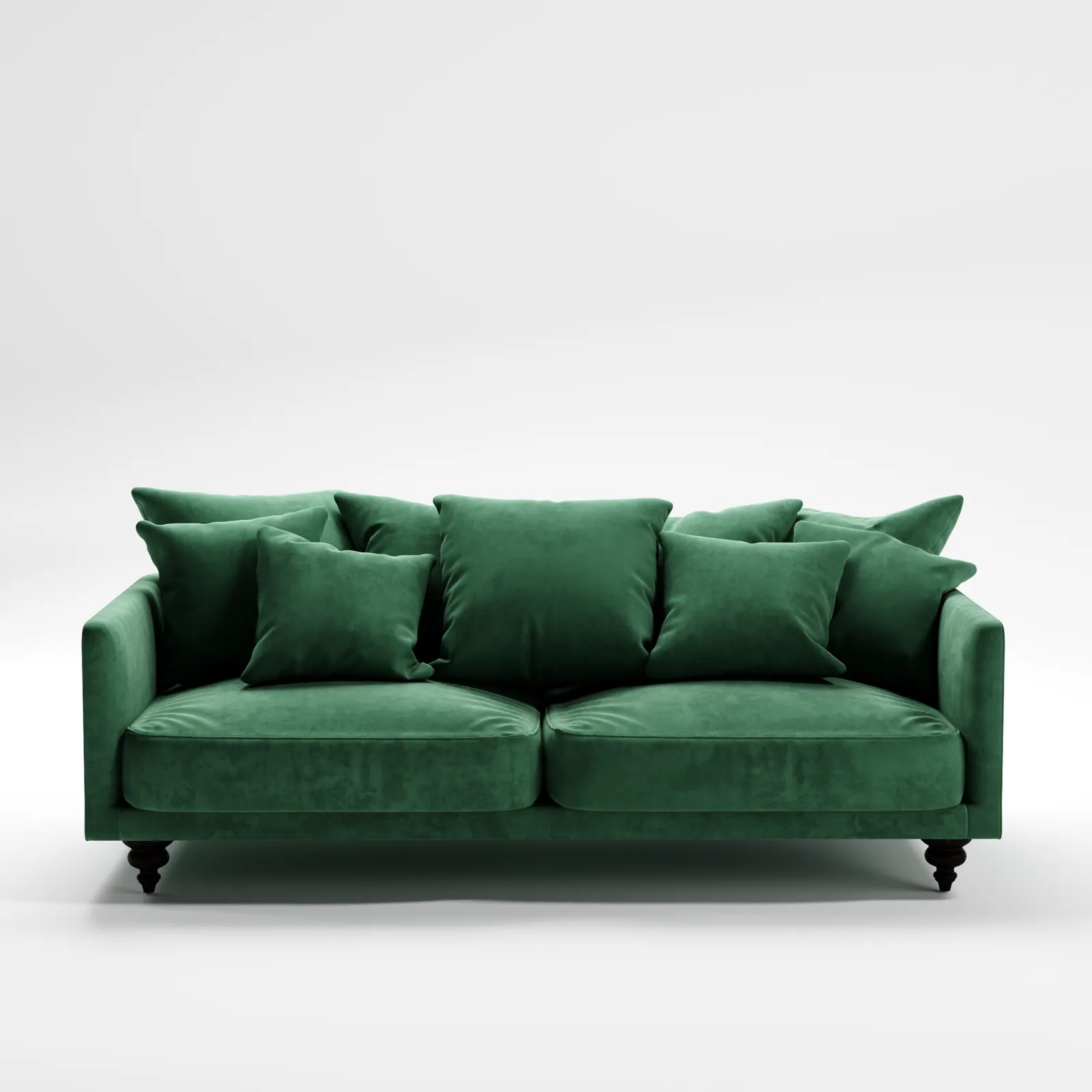 Emerald Velvet Sofa