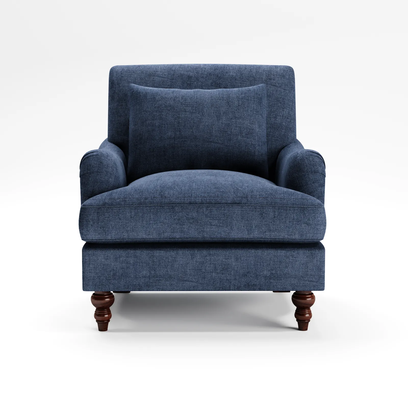 Navy Velvet Club Chair