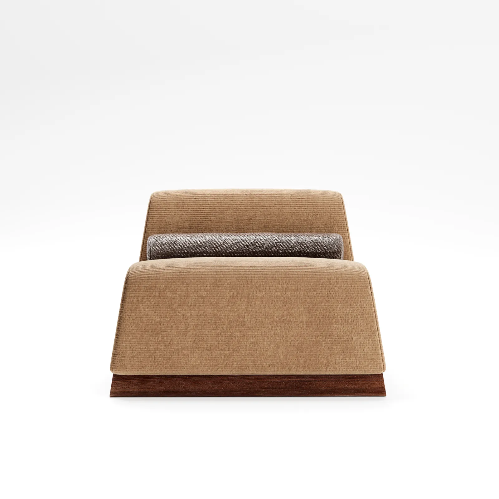 Sand Bouclé Plinth Daybed