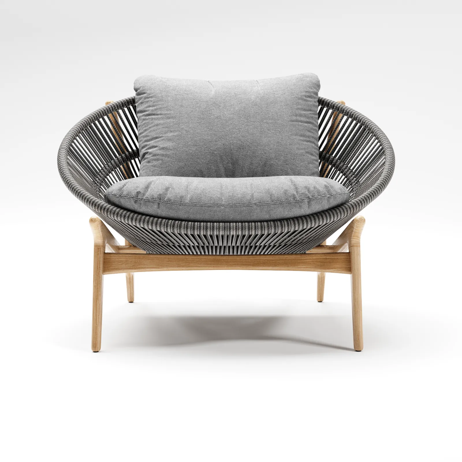 Woven Rope Outdoor Lounger